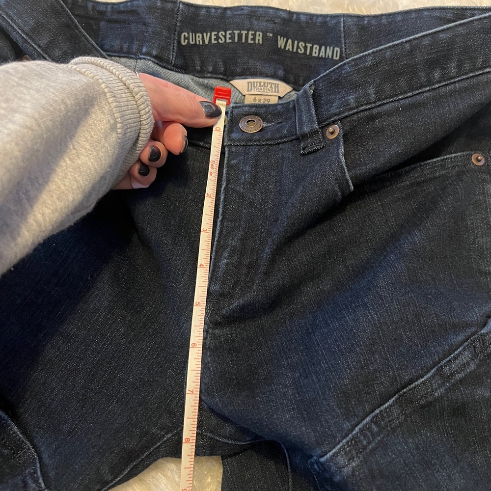 Duluth Trading curve setter waist carpenter jeans - Picture 5 of 7
